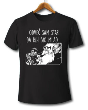 alan ford, broj jedan, odveć sam star da bih bio mlad, majica, majice, štampa na majicama, čika nebojša, novi sad, srbija, poklon, poklon majica