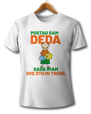 deda, deka, unuk, unuka, rođenje, majica, majice, štampa na majicama, čika nebojša, novi sad, srbija, poklon, poklon majica