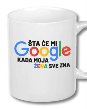 google, gugl, žena, šolja, šolje, štampa na šoljama, čika nebojša, novi sad, srbija, jugoslavija