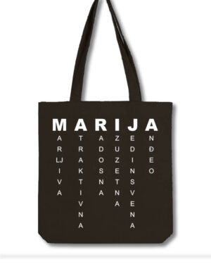 marija, za mariju, ime, imena, osobine, ceger, cegeri, pamučna torba, torba, štampa na cegerima, novi sad, srbija, čika nebojša